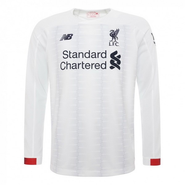 Liverpool Trikot Auswarts ML 2019-20 Weiß Fussballtrikots Günstig